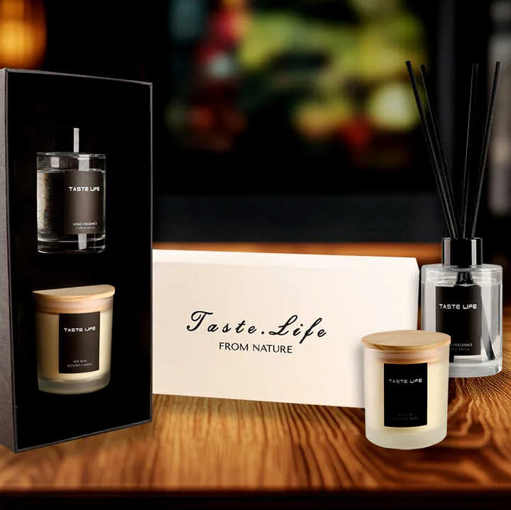مجموعة شموع فاخرة لعيد ميلاد منزل داخلي شمعة تزيين طويلة الأمد مع شموع Luxury Candle Set for Birthday Home Indoor Long Lasting Decorative Candle with Candles