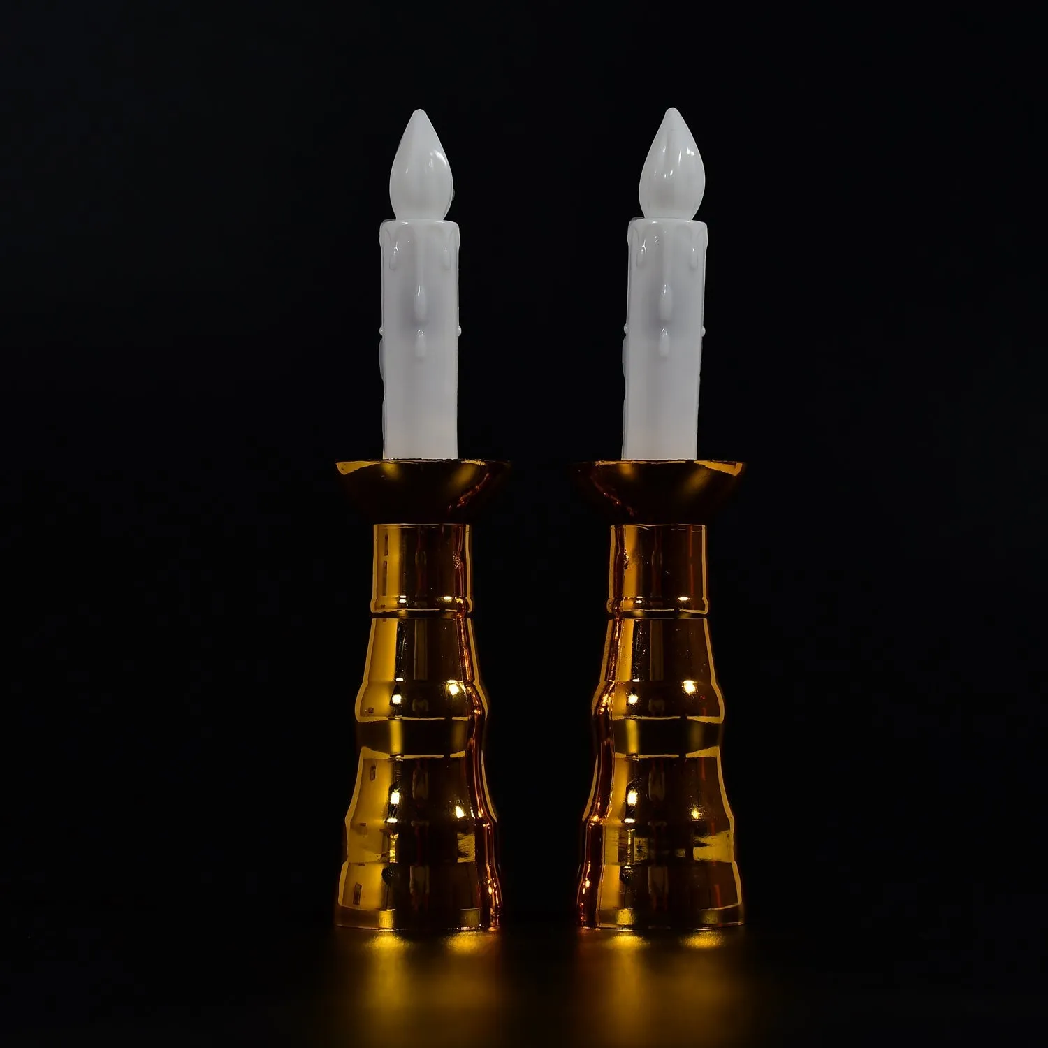 2pcs LED Candle Light Candles Flameless Lamp Indoor Window Decoration Wedding Party Decor Light