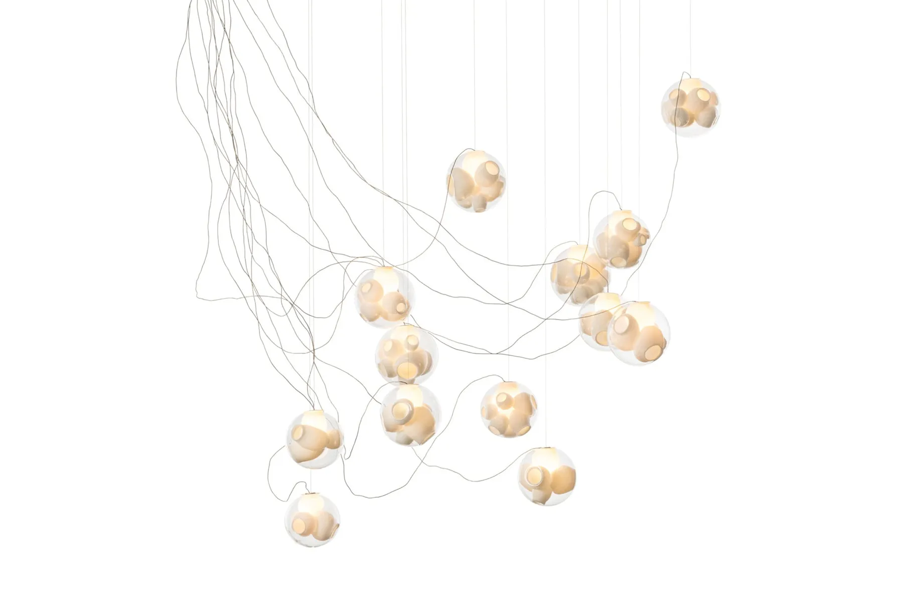 38.13V Sculptural Suspension Lamp