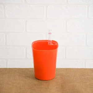 4 inch (10 cm) GW 03 Self Watering Round Plastic Planter (Red) (Set of 3)