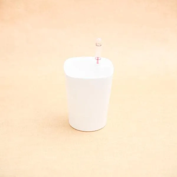 4 inch (10 cm) GW 03 Self Watering Round Plastic Planter (White) (Set of 3)