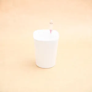 4 inch (10 cm) GW 03 Self Watering Round Plastic Planter (White) (Set of 3)