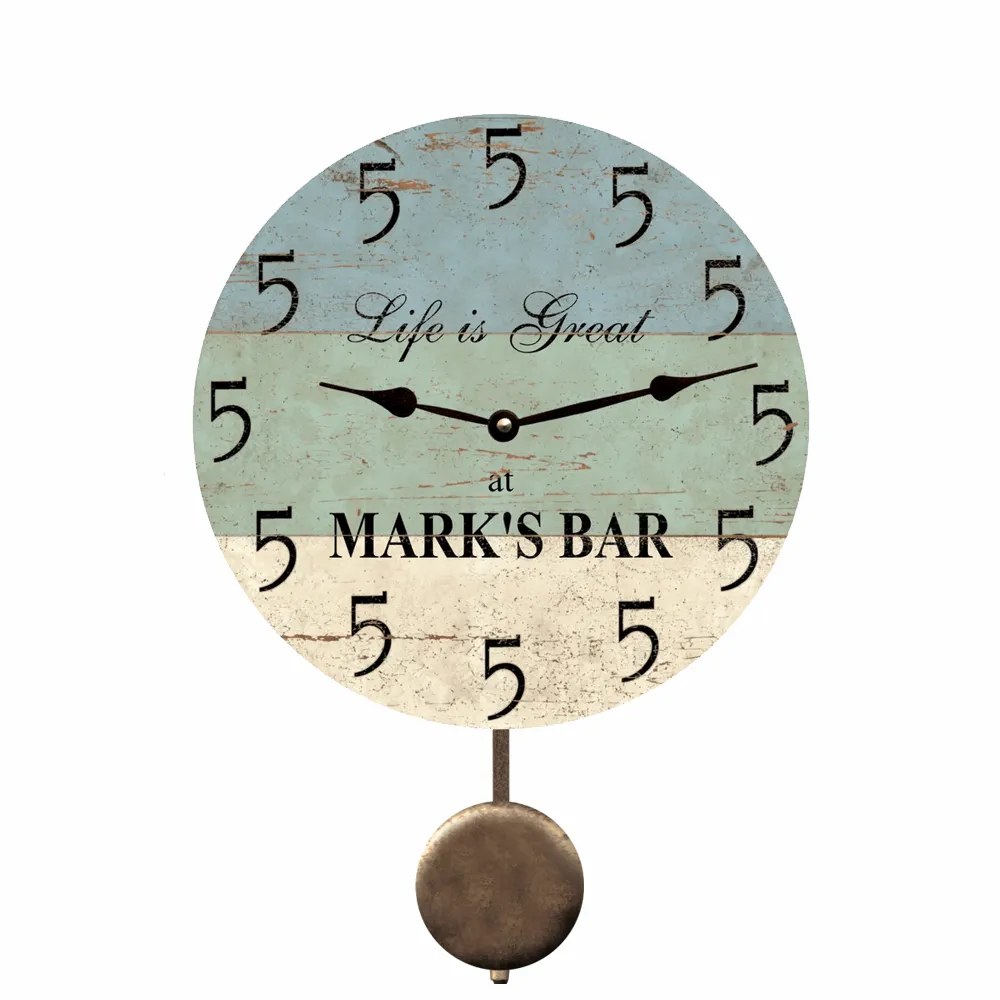 5 O Clock Personalized Beach Clock