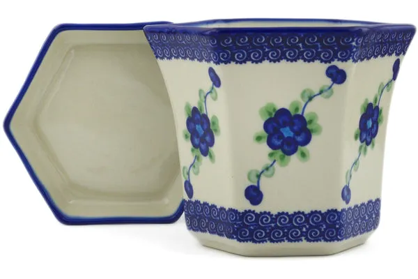 5" Planter - Blue Poppies
