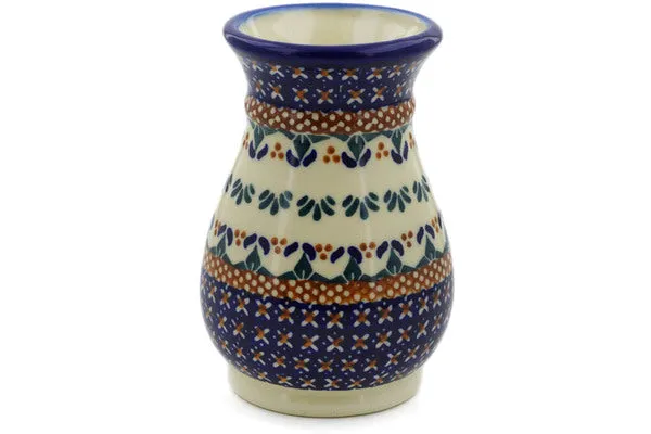 5" Vase - Blue Cress
