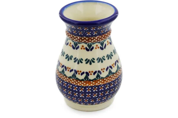 5" Vase - Blue Cress