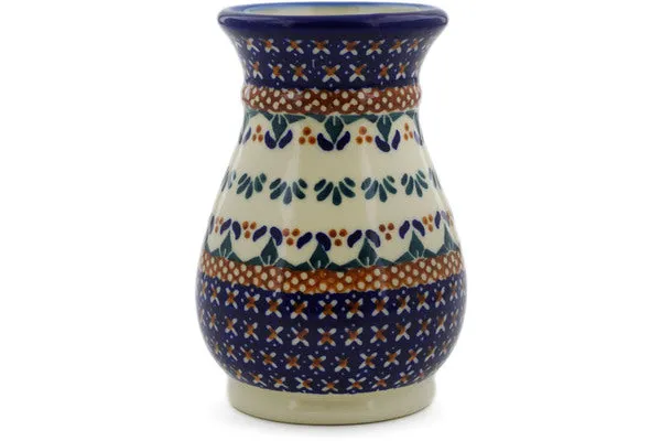 5" Vase - Blue Cress