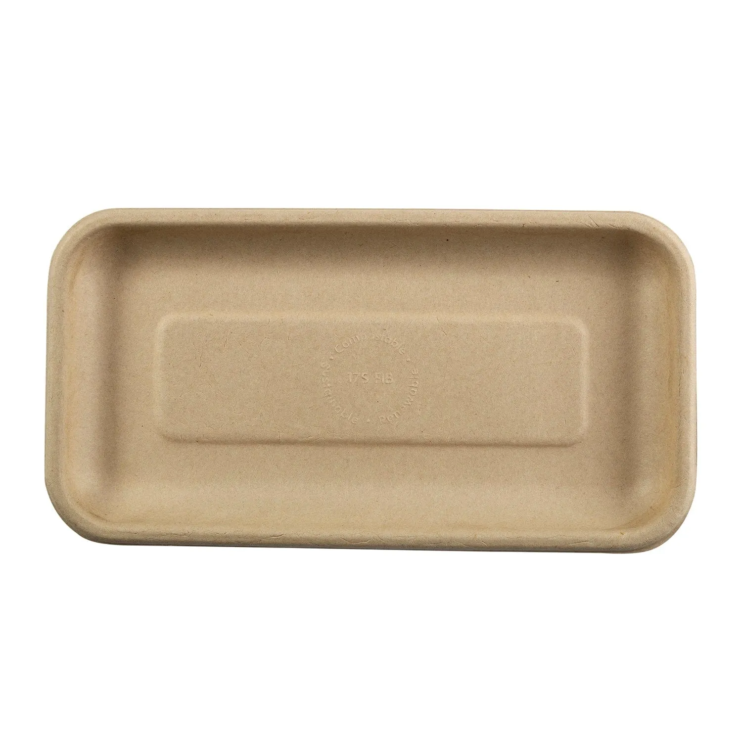 8.3" x 4.5" x 0.6" Molded Fiber Mini Trays, Case of 500