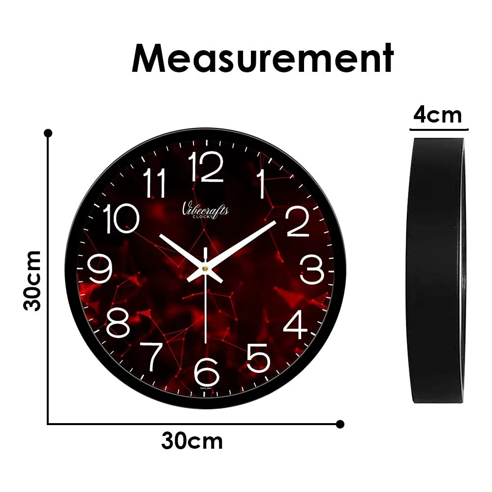 Abstract Digital Web Shape Designer Wall Clock