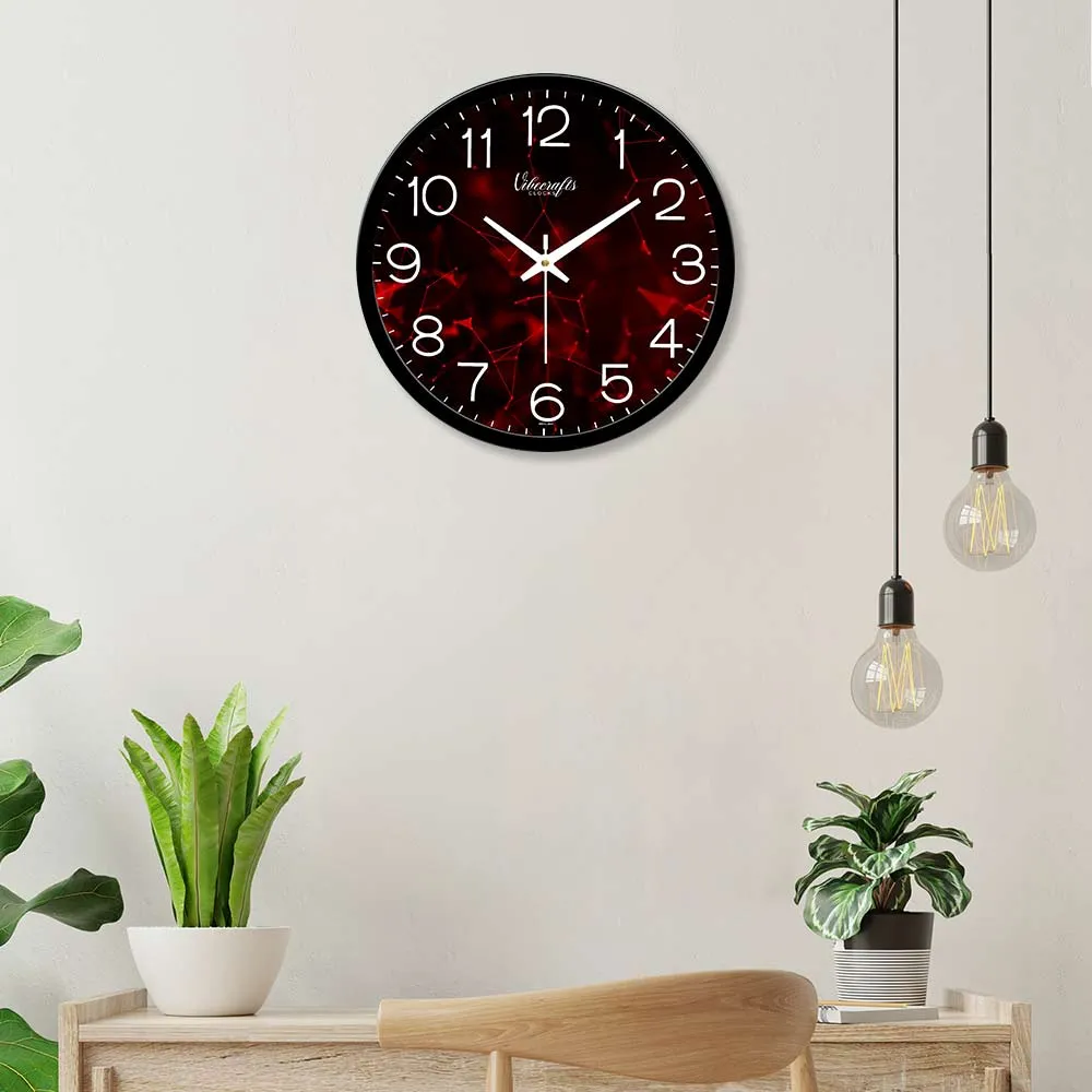 Abstract Digital Web Shape Designer Wall Clock