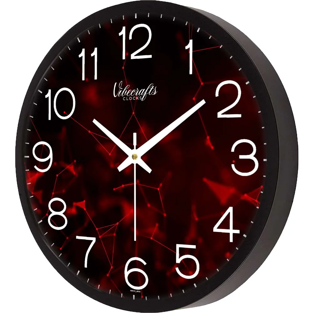 Abstract Digital Web Shape Designer Wall Clock
