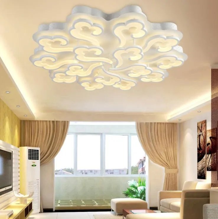 Acrylic LED Cloud Design Ceiling Light for Living Room Bedroom