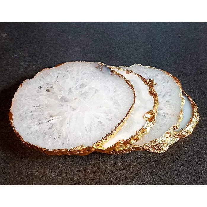 Agate Coasters- Natural  | Set of 2