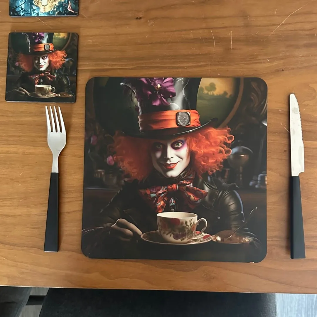 Alice in Wonderland Wooden Placemats