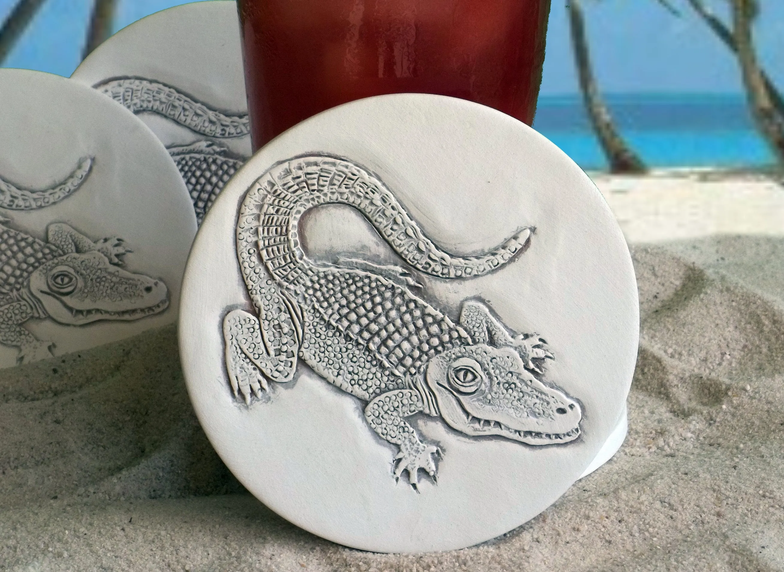 Alligator Drink Coasters