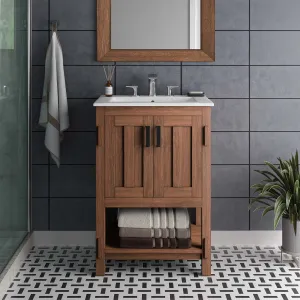 Ashlyn 24” Wood Bathroom Vanity by Modway