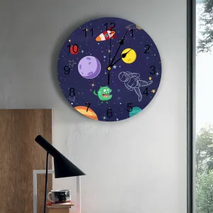 Astronaut Wall Clock - Large Round Silent Clock