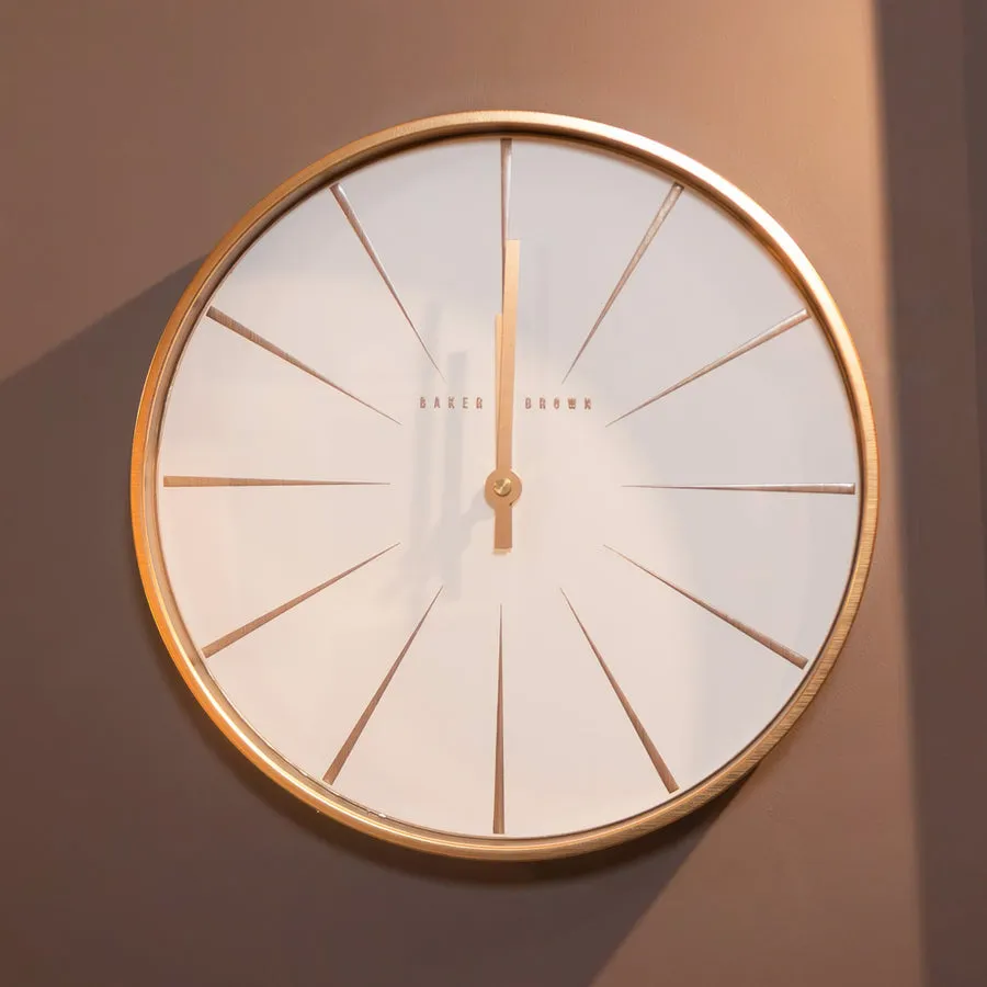 Baker And Brown Riva Clock Copper 30cm