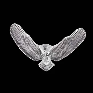 Bald Eagle Crystal Wall Sculpture