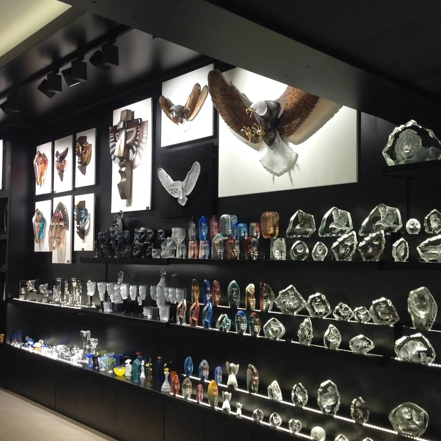 Bald Eagle Crystal Wall Sculpture