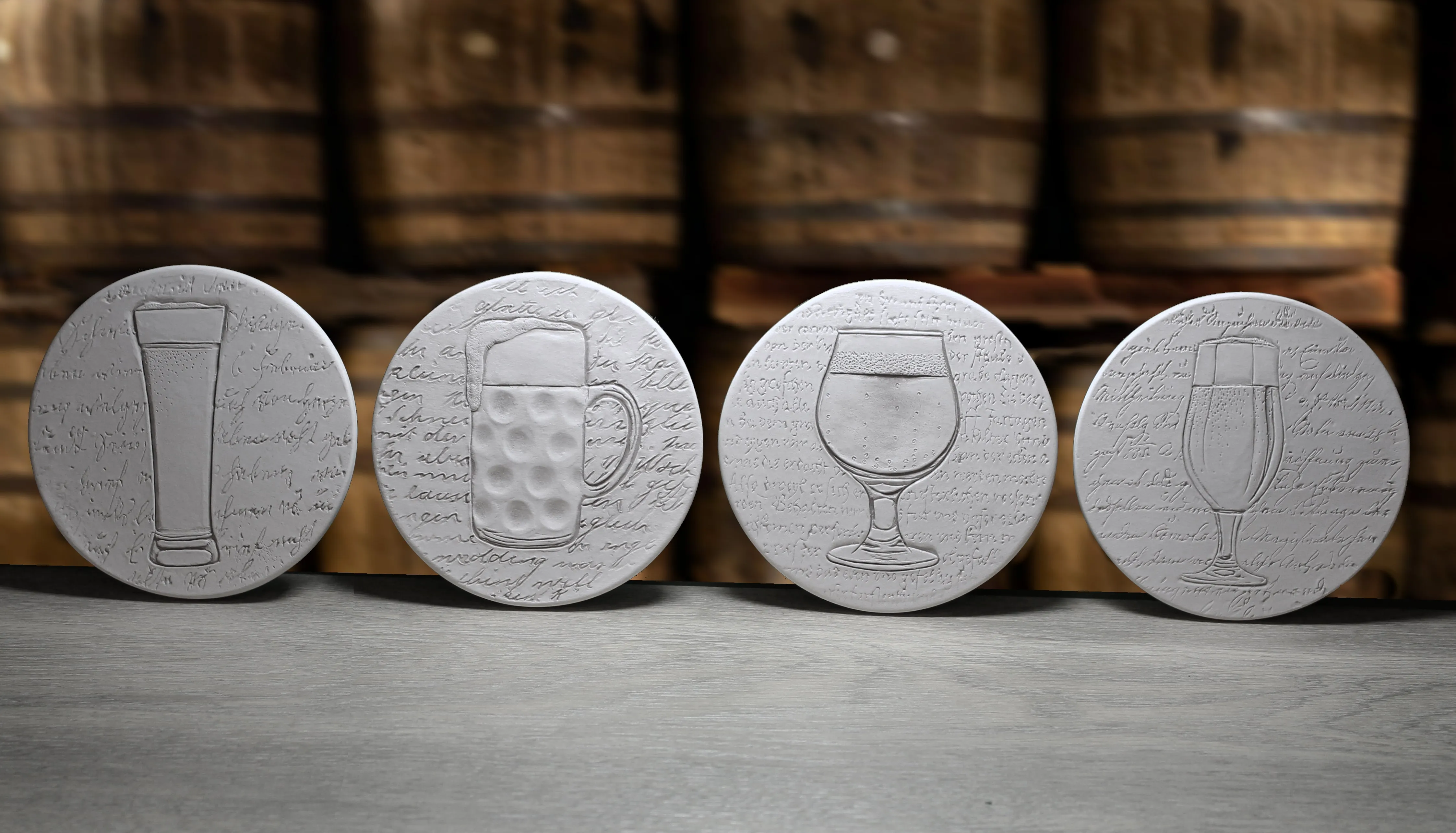 Beer Glass Assorted Drink Coasters