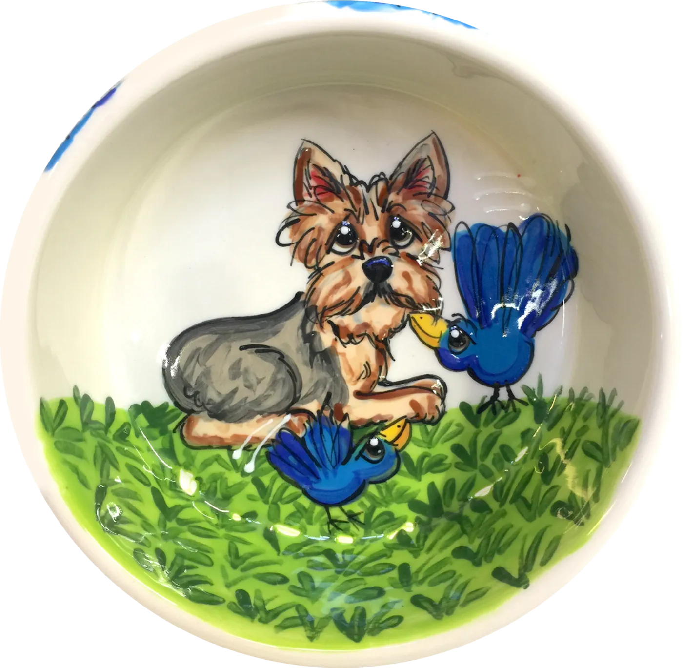 Bird Adieu - Small Yorkie Bowl