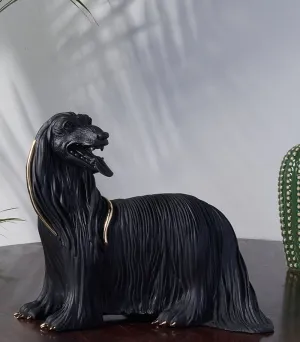 Black Hound Sculpture