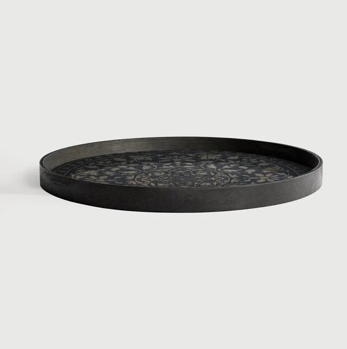 Black Marrakesh Wooden Tray