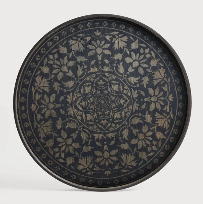 Black Marrakesh Wooden Tray