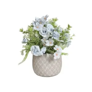 Blue Floral Pot 32cm