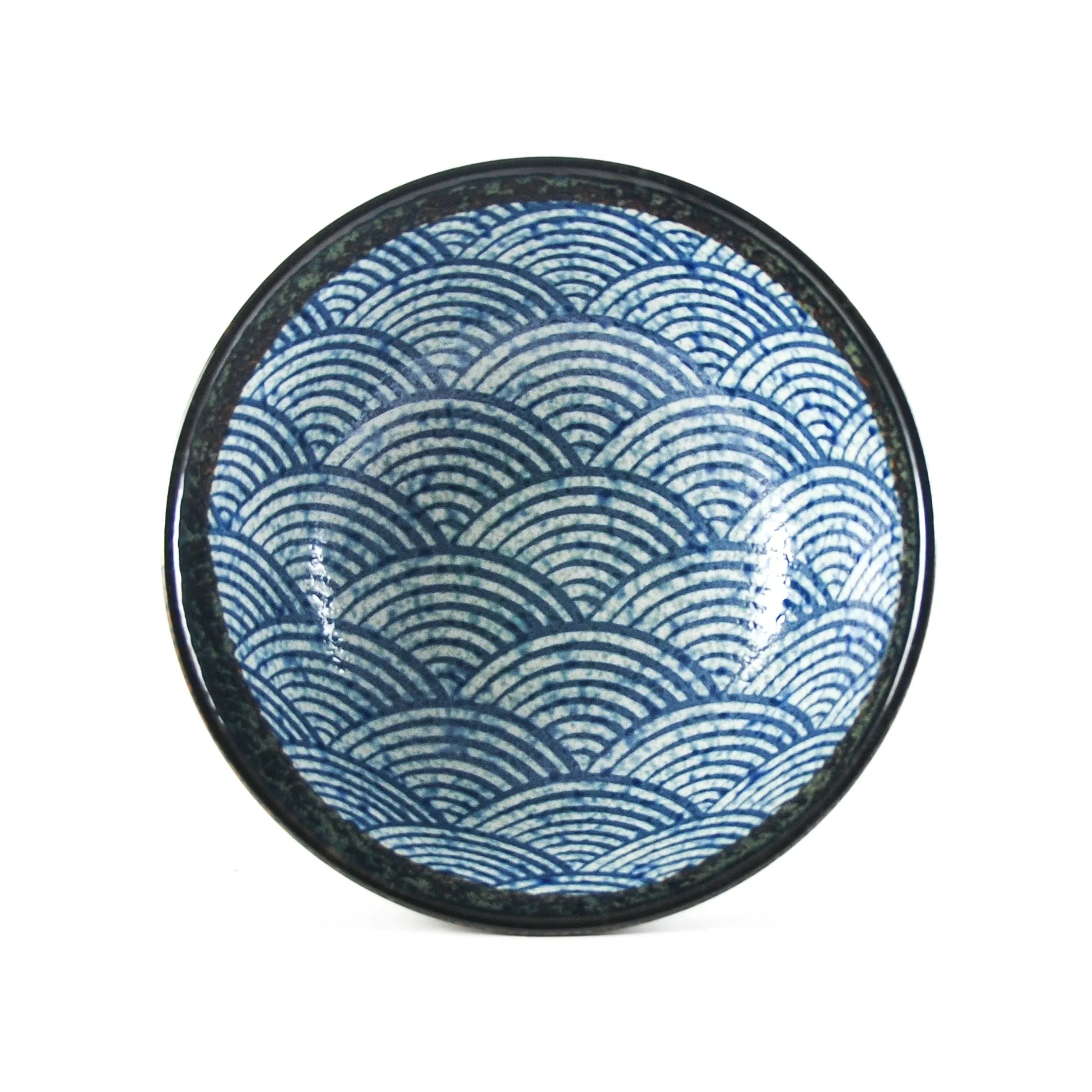 Blue Wave Ramen Bowl, 21cm
