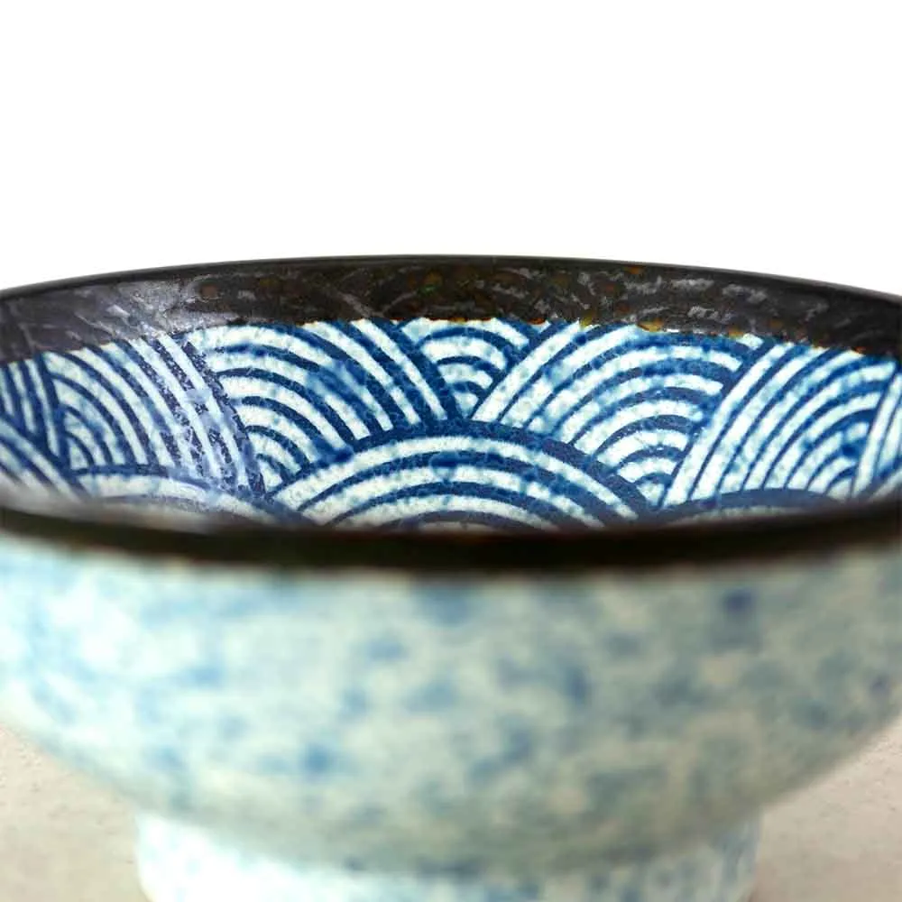 Blue Wave Ramen Bowl, 21cm