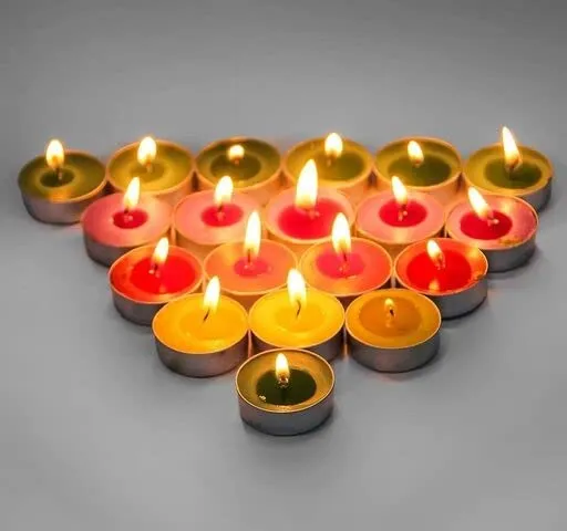 Bodhichitta Wax Colored Tealight Candles (Set of 200 Pcs) Scented Candles