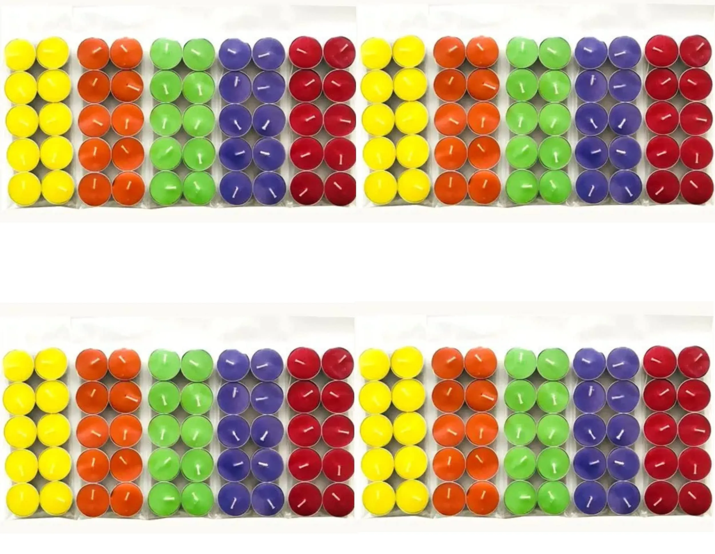 Bodhichitta Wax Colored Tealight Candles (Set of 200 Pcs) Scented Candles