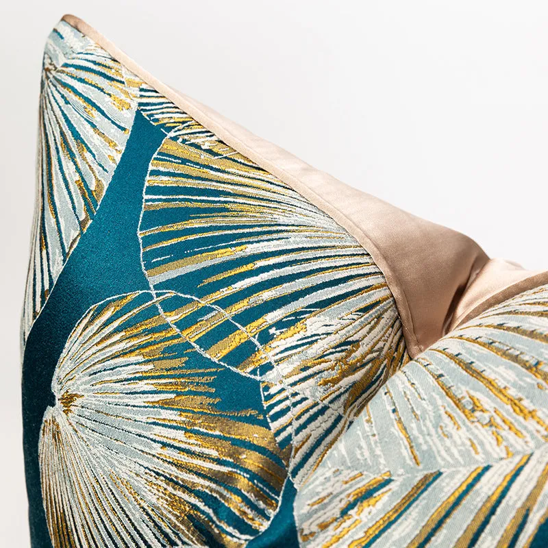 Bohemian Lotus Leaf Minimalist Back Cushion Cover