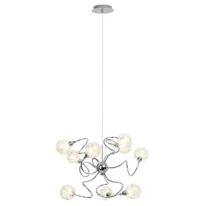 Brilliant 9 Light 297W Joya Pendant Light - Chrome | 00299/15