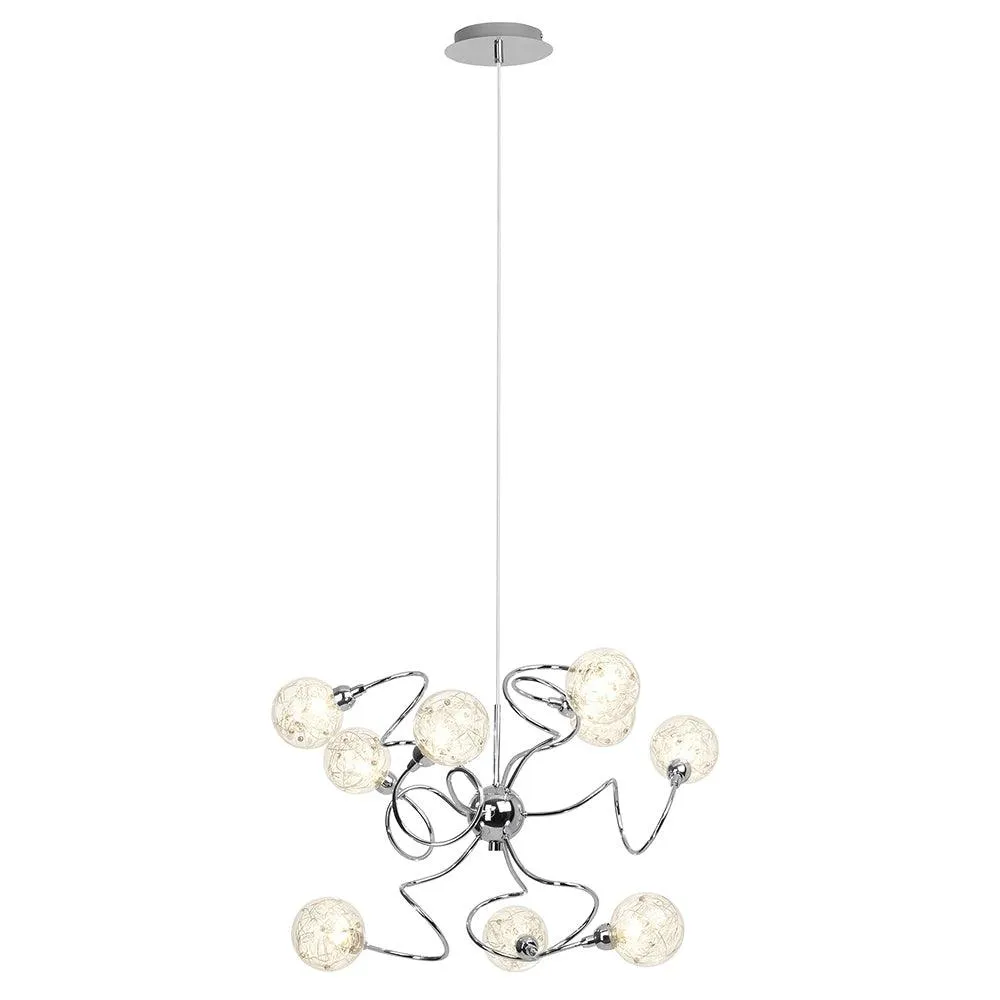 Brilliant 9 Light 297W Joya Pendant Light - Chrome | 00299/15