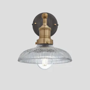 Brooklyn Glass Dome Wall Light - 8 Inch