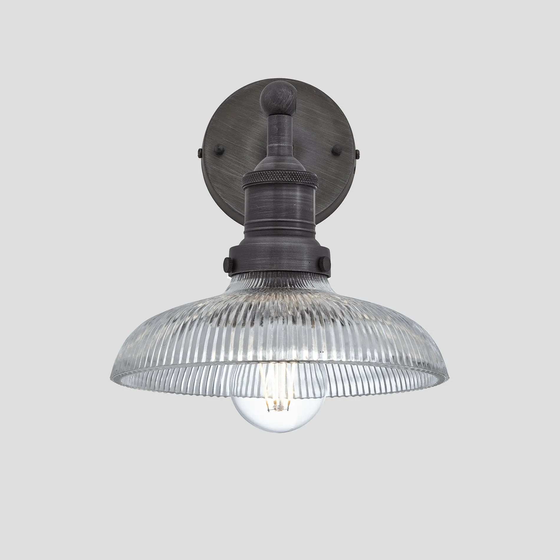 Brooklyn Glass Dome Wall Light - 8 Inch