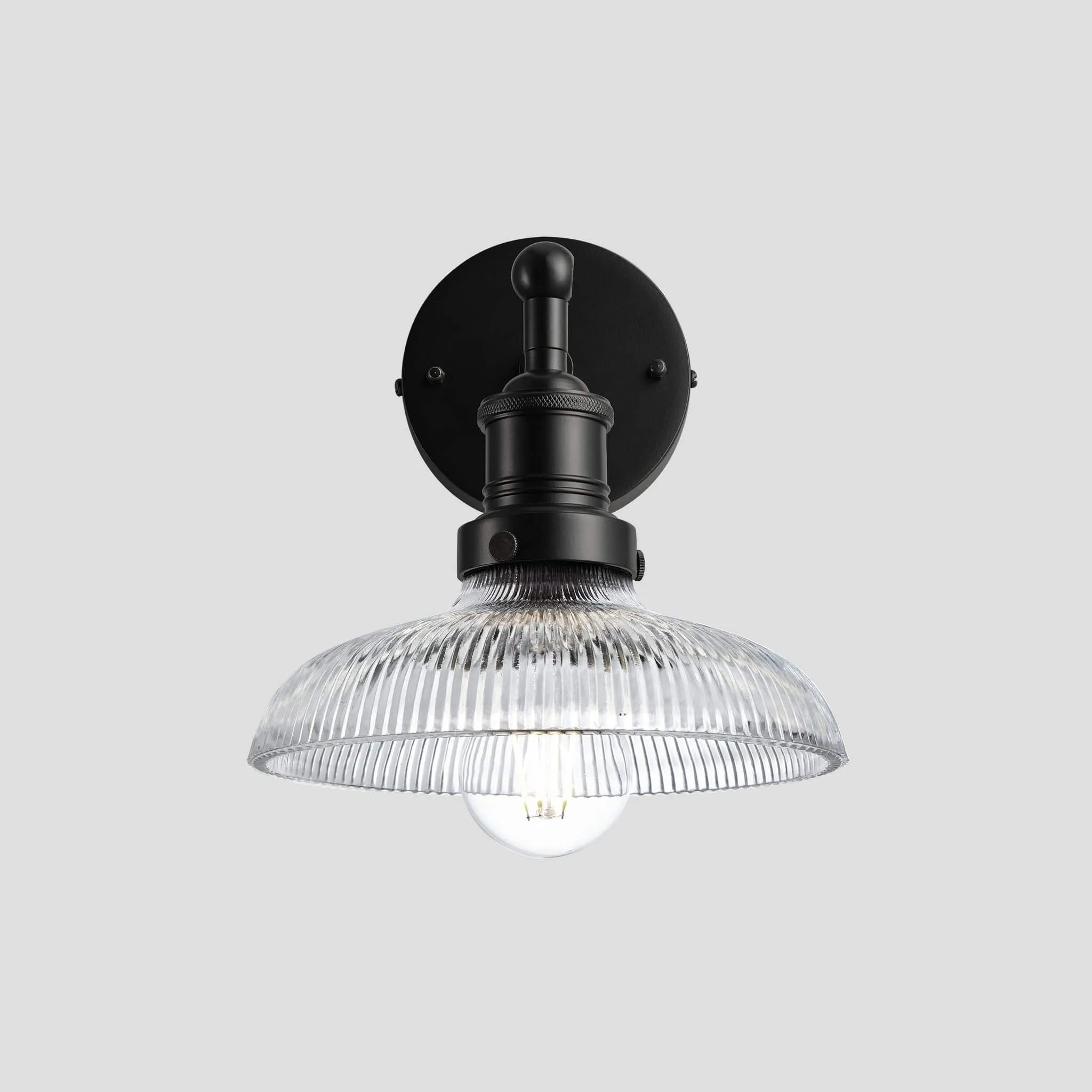 Brooklyn Glass Dome Wall Light - 8 Inch