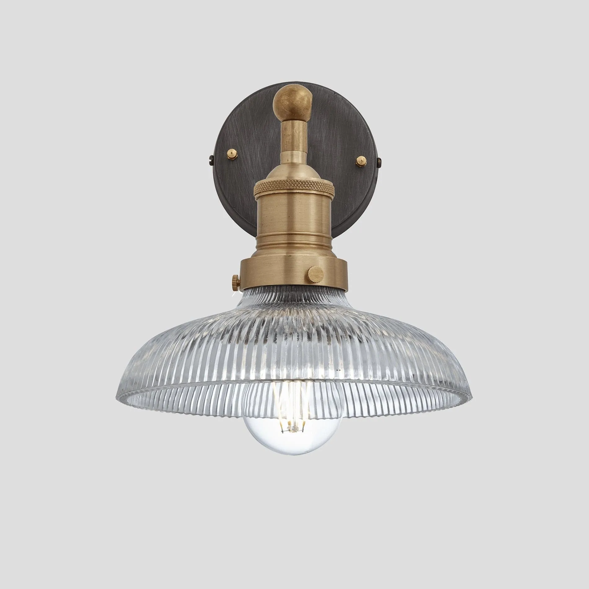 Brooklyn Glass Dome Wall Light - 8 Inch