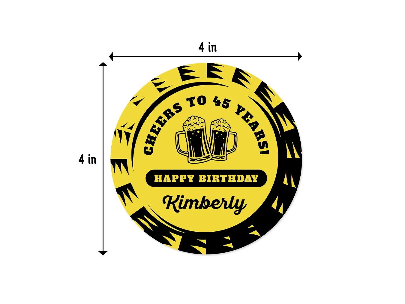 Cheers & Beers Bottlecap Birthday Coasters
