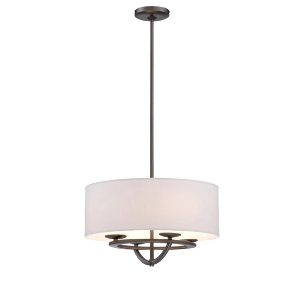 Circuit 18 in. 4 Lights Pendant Light Iron Finish