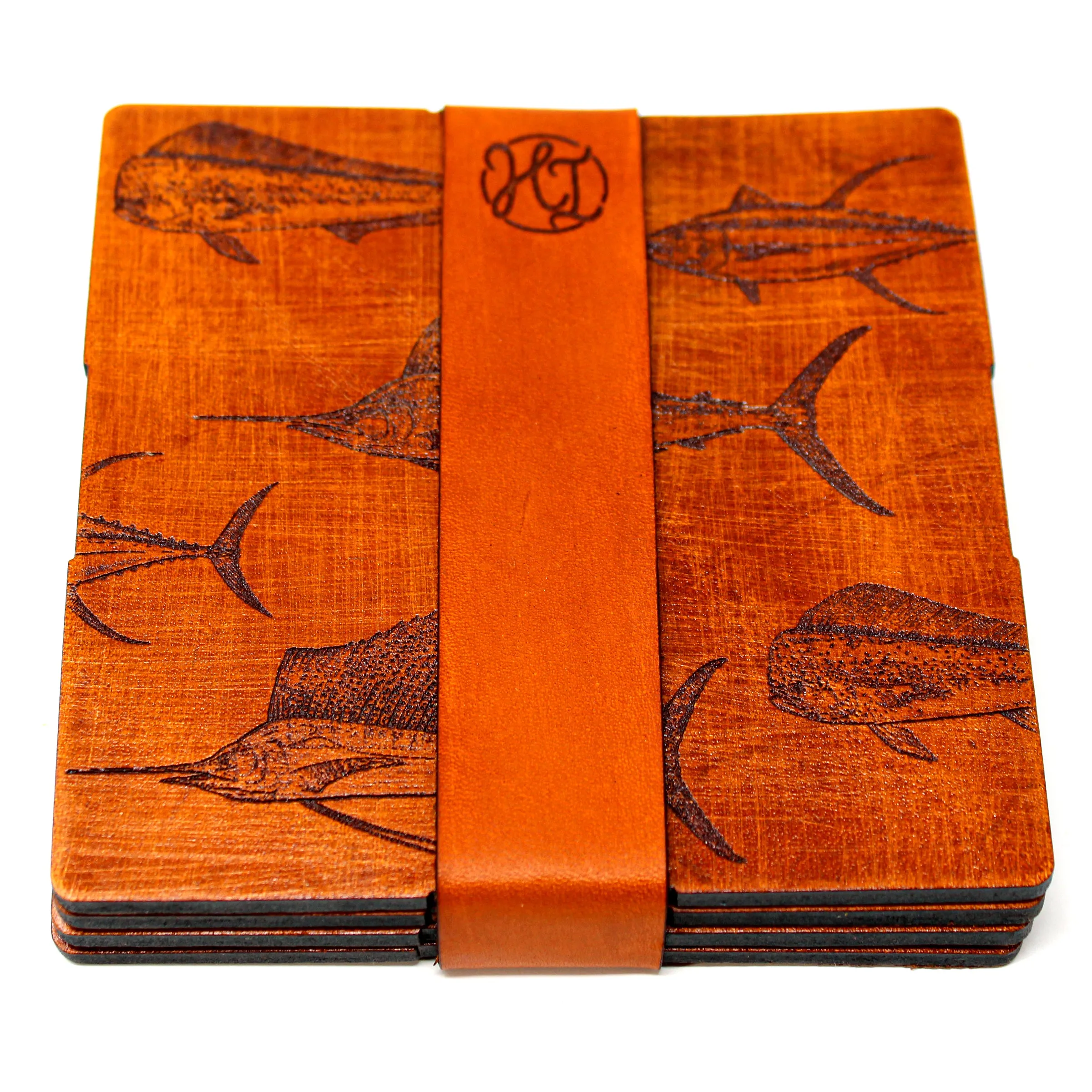 Coasters Set - Leather - Full Slam
