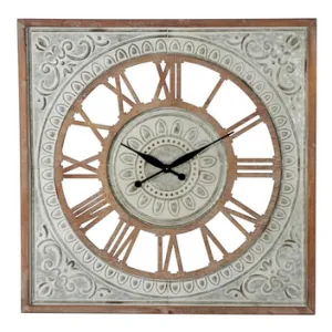 Copy of Brown Metal Farmhouse Vintage Wall Clock - 36" x 2" x 36"
