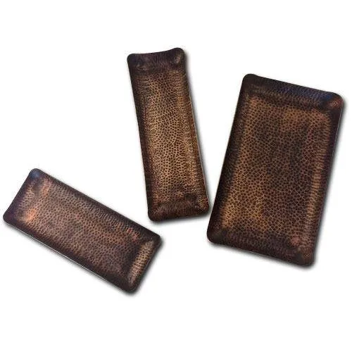 Decorative Copper Hammered Platters MK - 1 PC