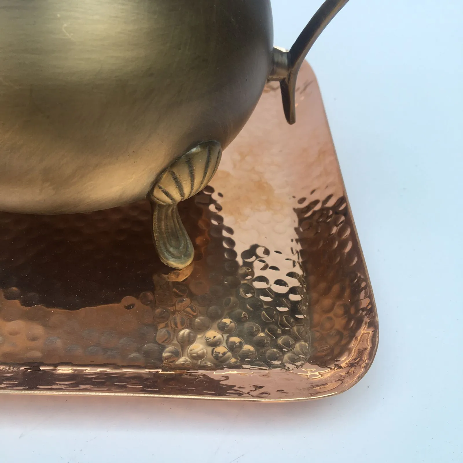 Decorative Copper Hammered Platters MK - 1 PC