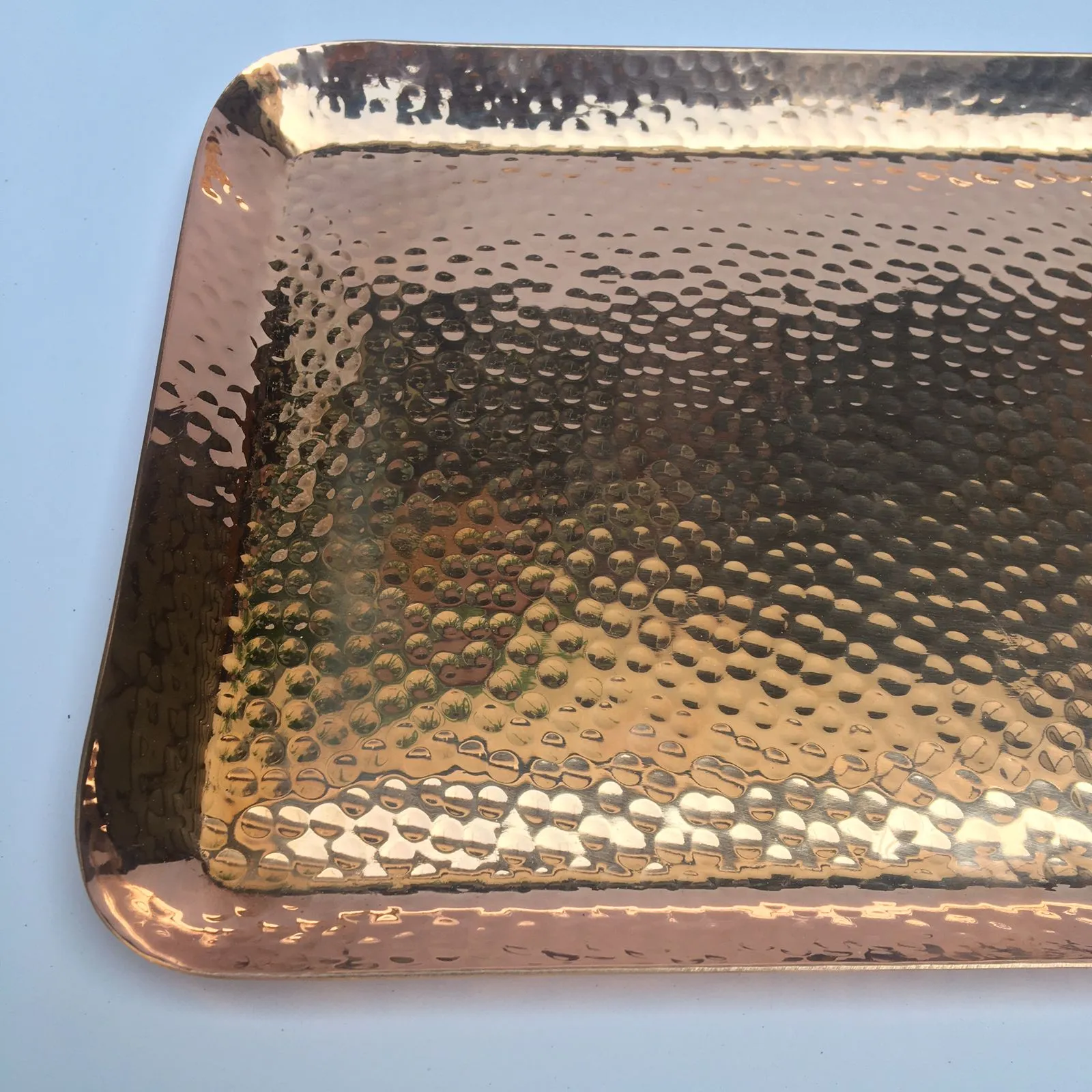 Decorative Copper Hammered Platters MK - 1 PC