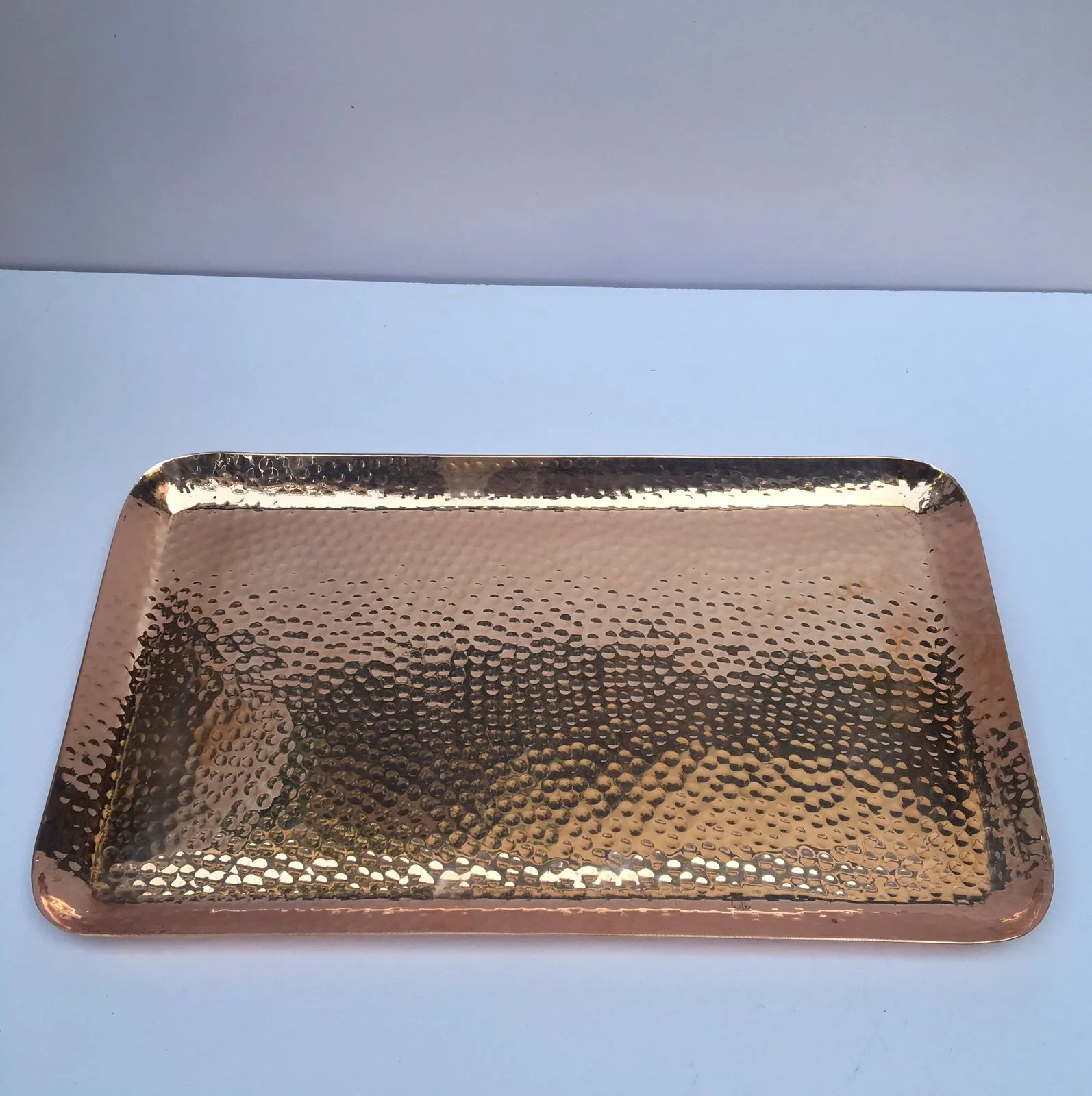 Decorative Copper Hammered Platters MK - 1 PC
