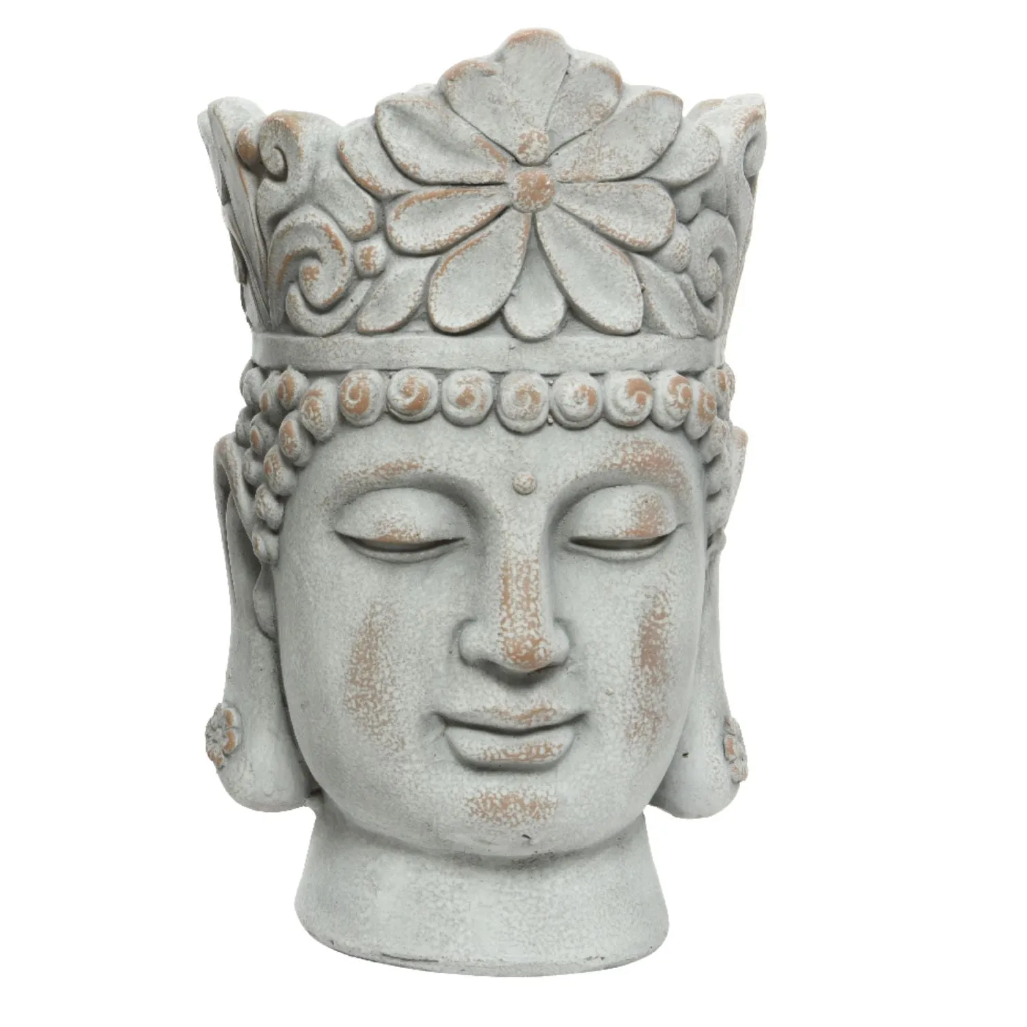 Decoris 36cm Grey Buddha Outdoor Planter